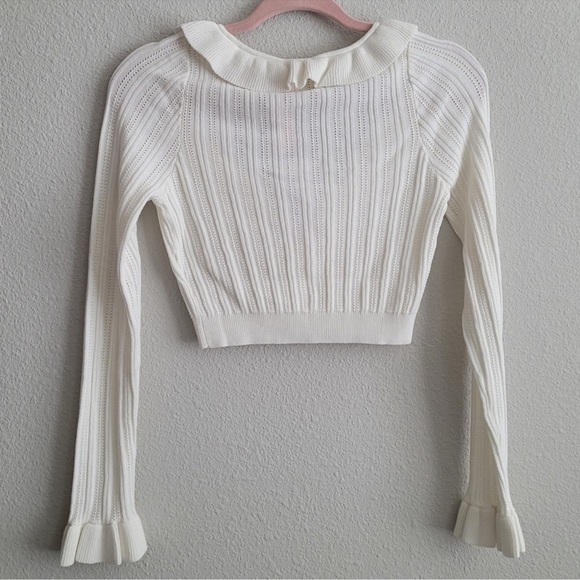 For Love And Lemons Camille Cardigan Sweatshirt - Picture 2 of 2